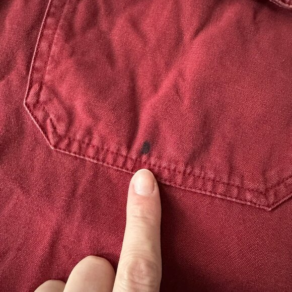 Cabela's Men's Size Large Maroon Long Sleeve Button Up - Picture 4 of 6